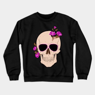 Skeleton with sunglasses design Crewneck Sweatshirt